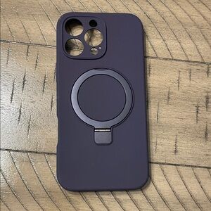 Purple Phone Case with Ring Holder